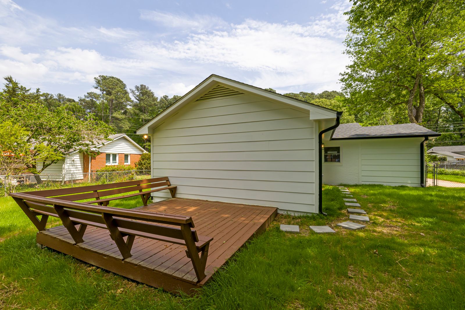 Cedar deck and yard work
