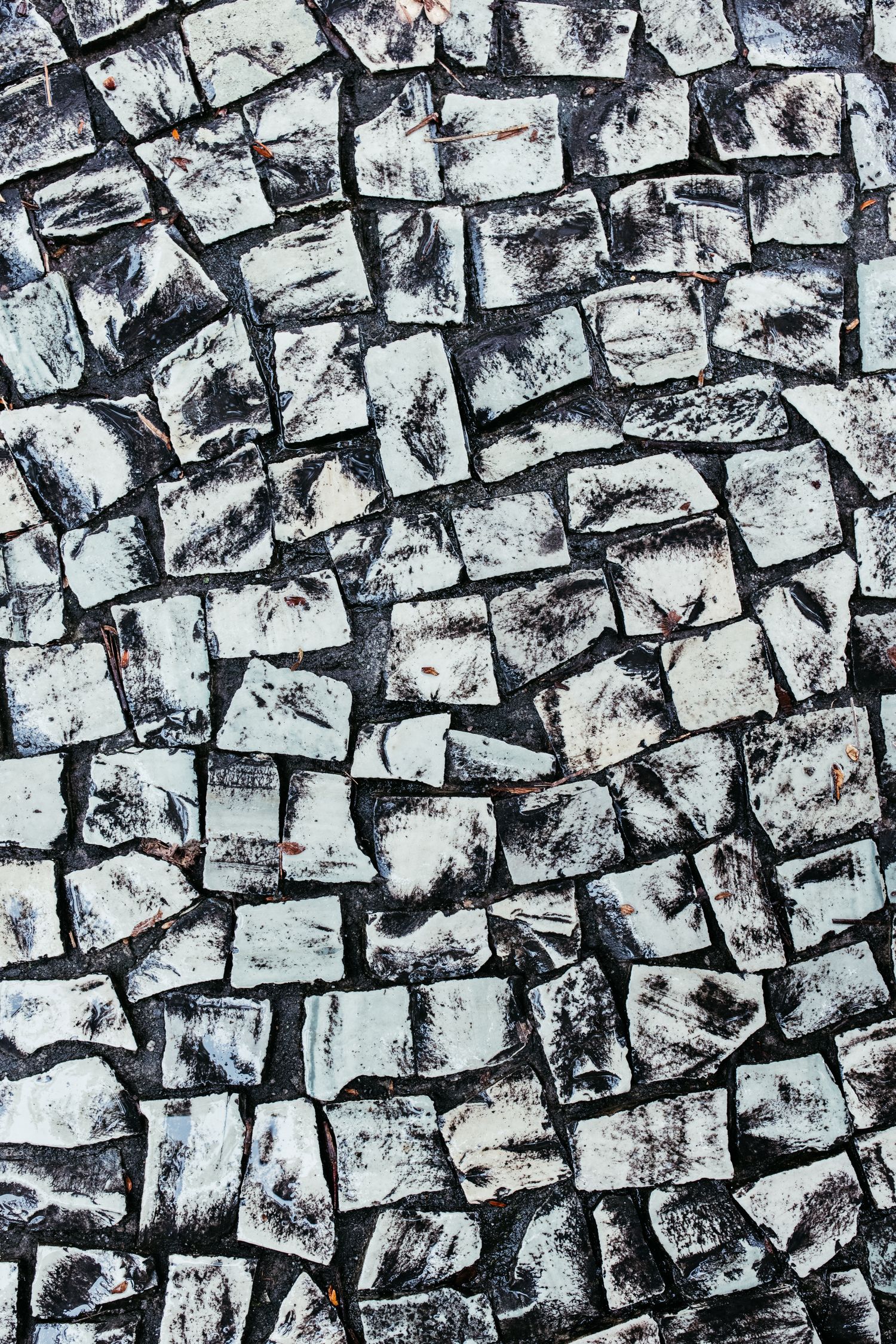 Stone mosaic setts