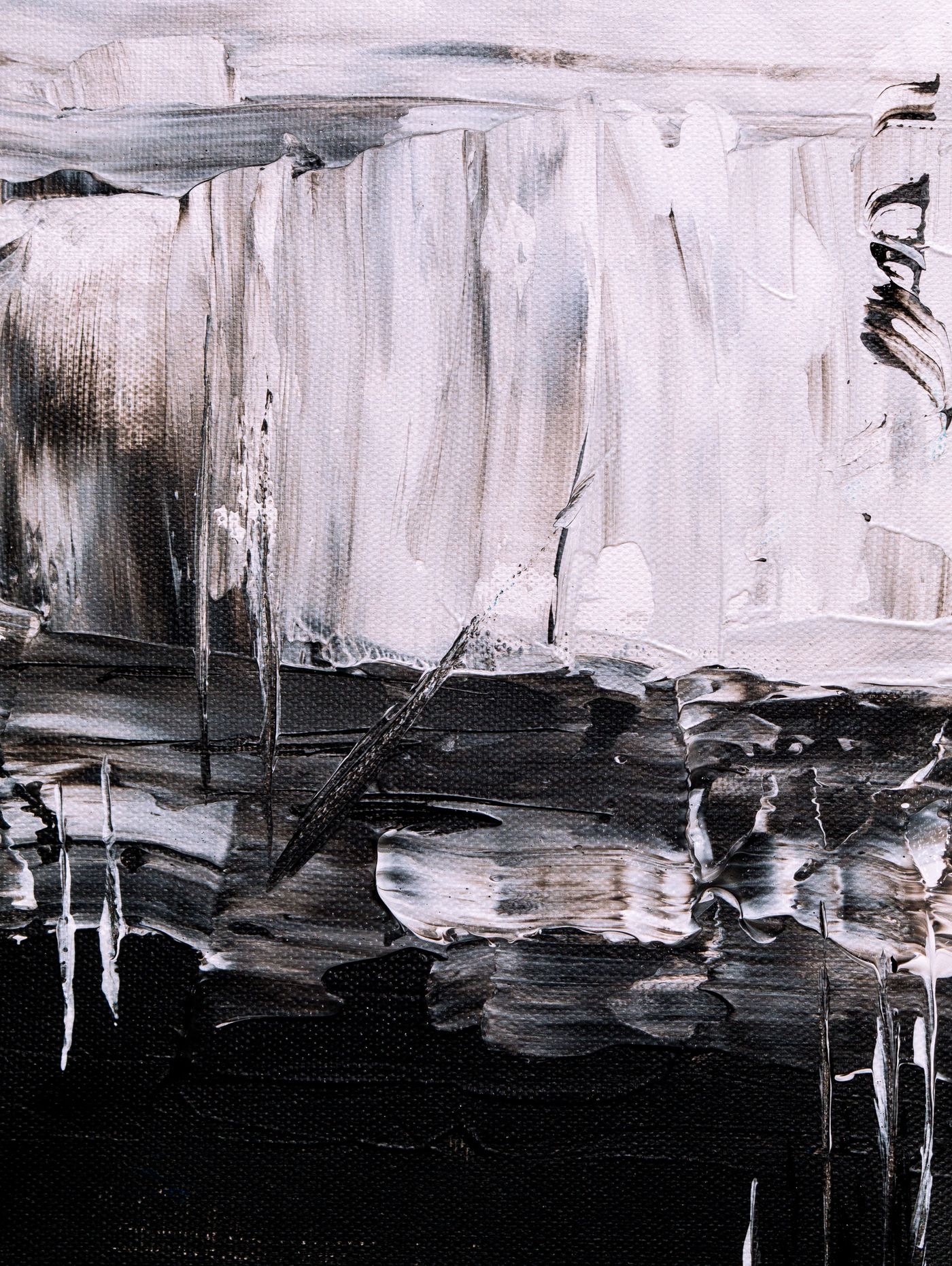 An abstract framed painting