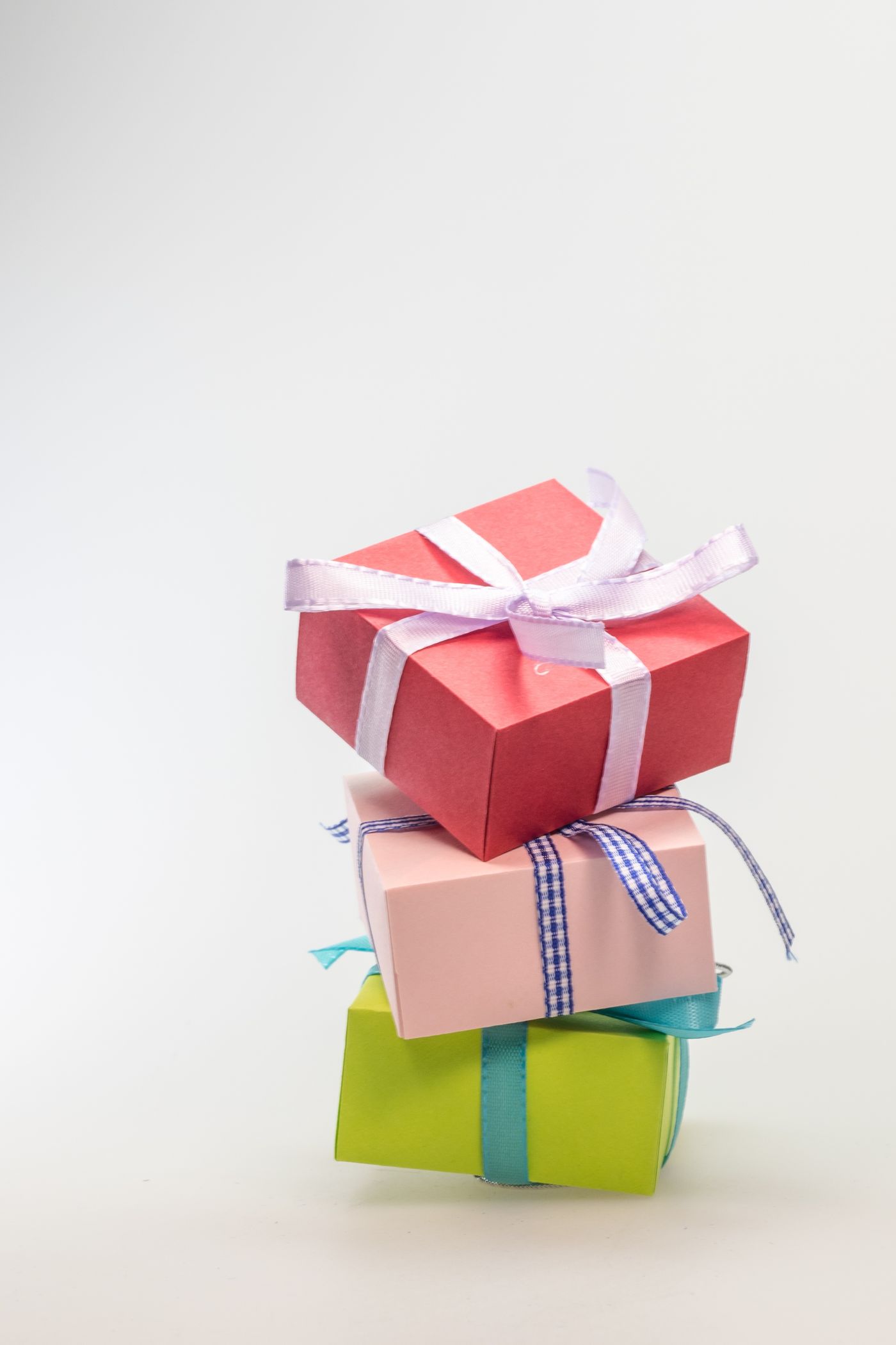 Wrapped gift boxes