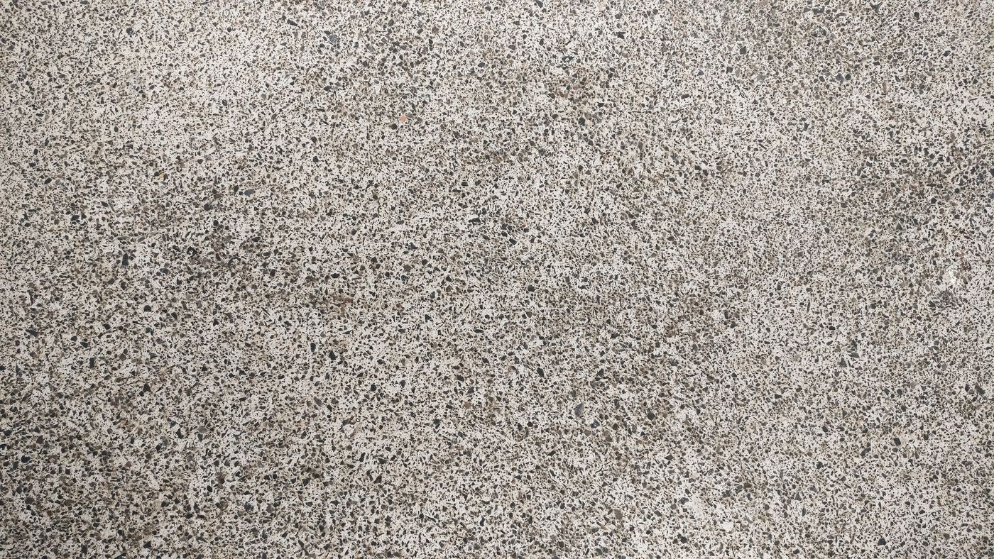 Speckled flake epoxy coating close-up