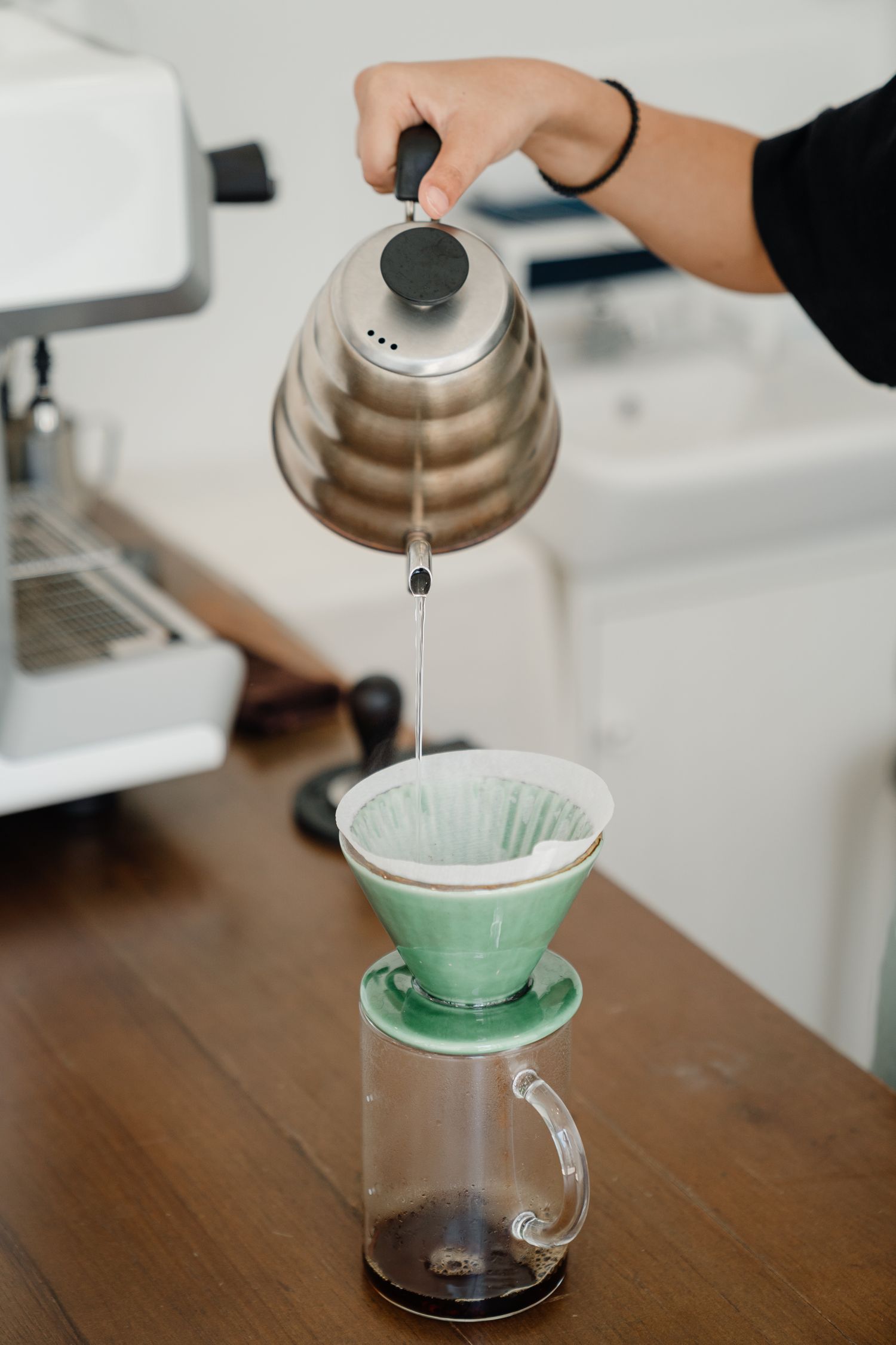 Pour-over brewing
