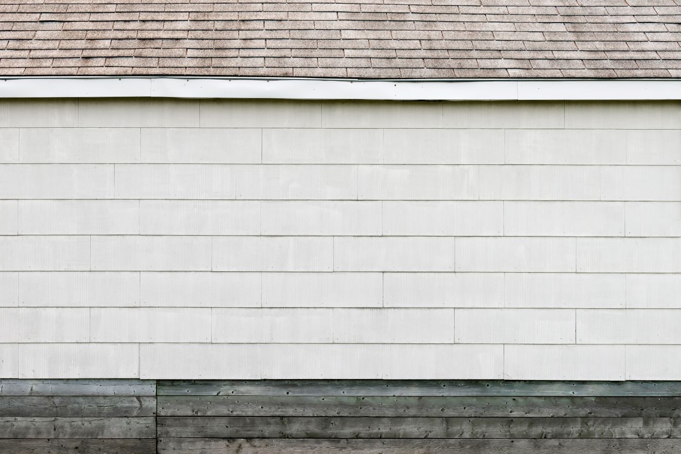 Clean white siding