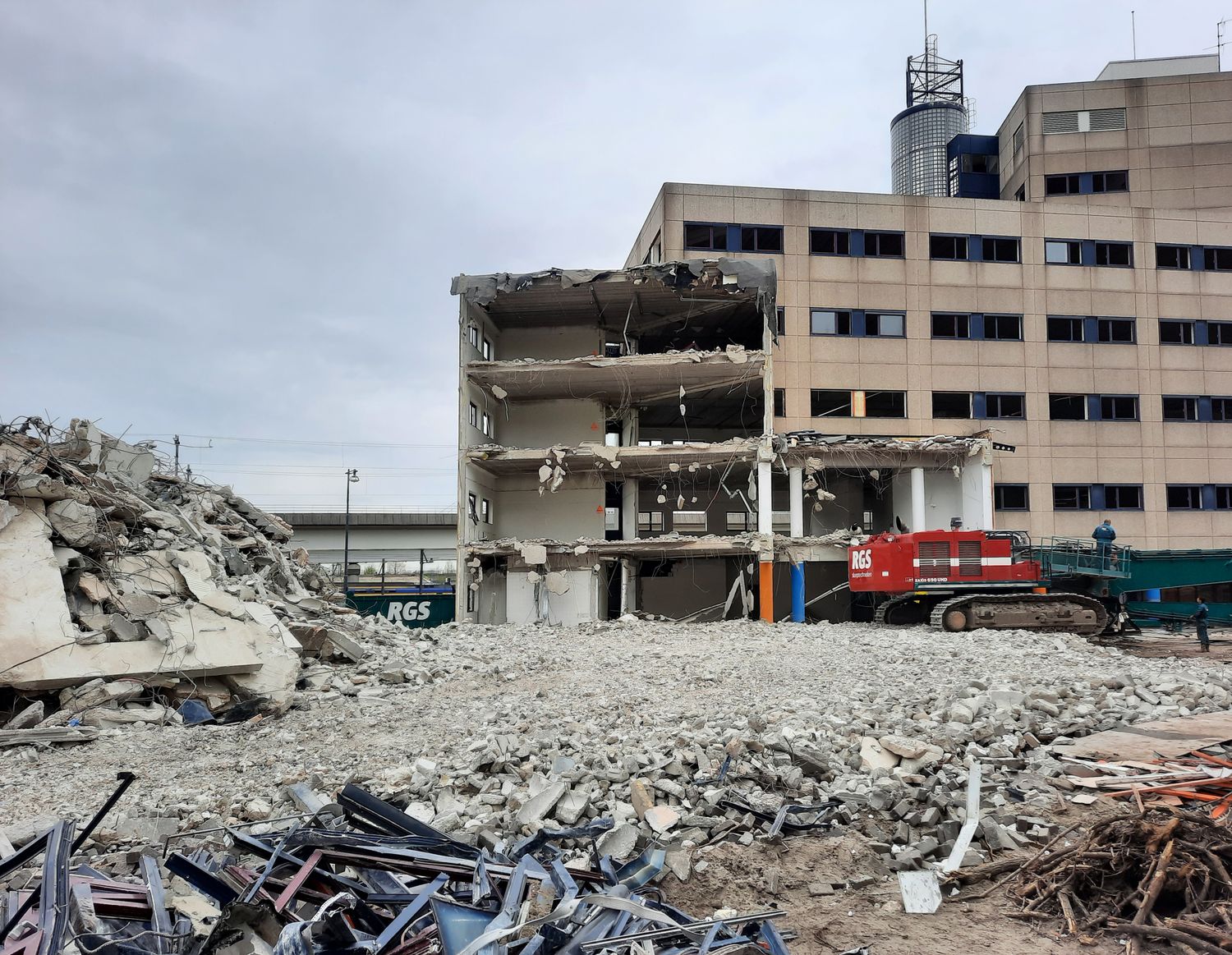 Cleared demolition site