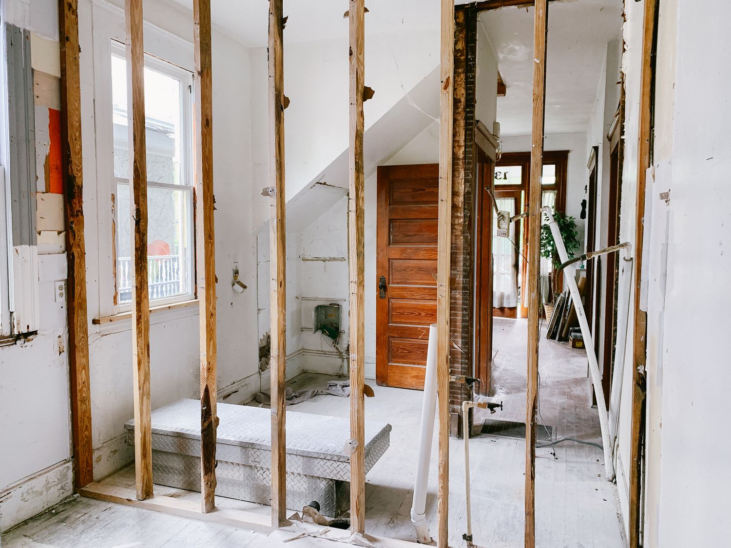 Interior stripped to the studs