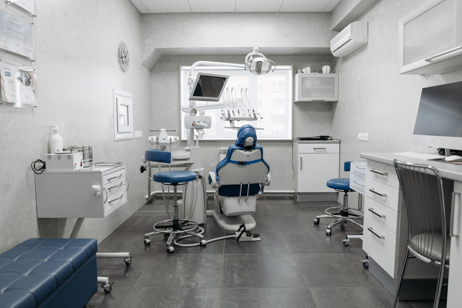 A bright, clean treatment room